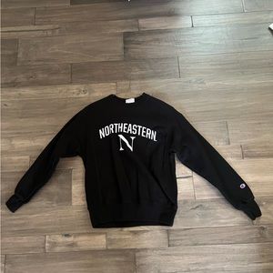Northeastern Crewneck Black Sweatshirt